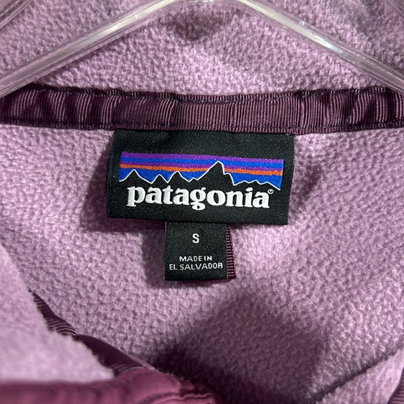 Patagonia Micro D Snap-T Pullover lavender light purple size small - Picture 4 of 7